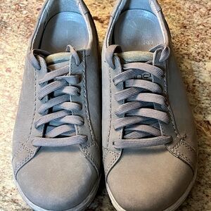 Dansko Sneaker Leela Nubuck Leather Arch Support Grey Shoe Women's Size 36